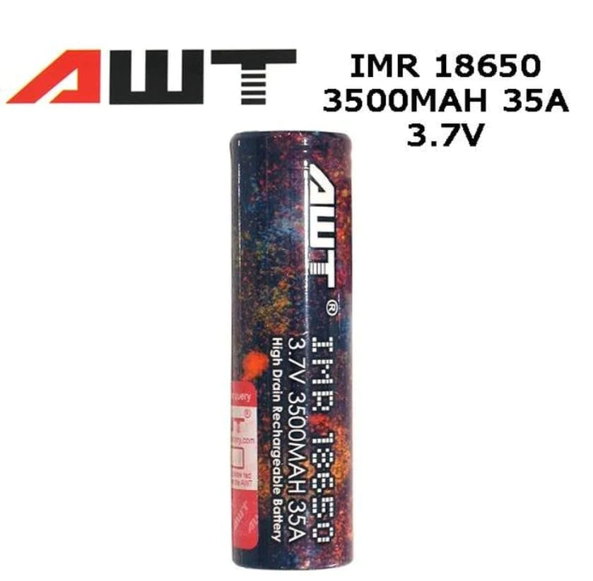 AWT 3500mah Battery 18650 - Pack of 2