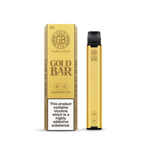 Blueberry Ice Gold Bar Disposable Vape Box of 10