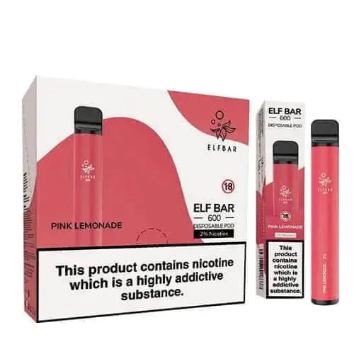 Pink Lemonade Elf Bar Disposable Vape Box of 10