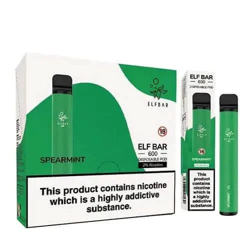 Spearmint Elf Bar Disposable Vape Box of 10