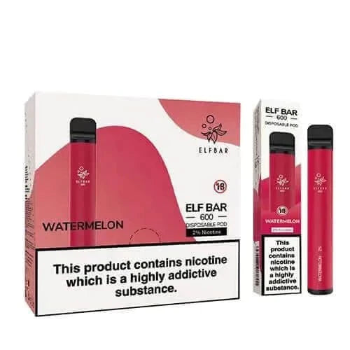 Watermelon Elf Bar Disposable Vape Box of 10