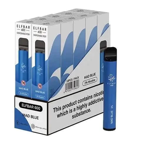 Mad Blue Elf Bar Disposable Vape Box of 10